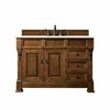 James Martin Vanities Brookfield 48in Single Vanity, Country Oak w/ 3 CM Eternal Marfil Quartz Top 147-114-5276-3EMR